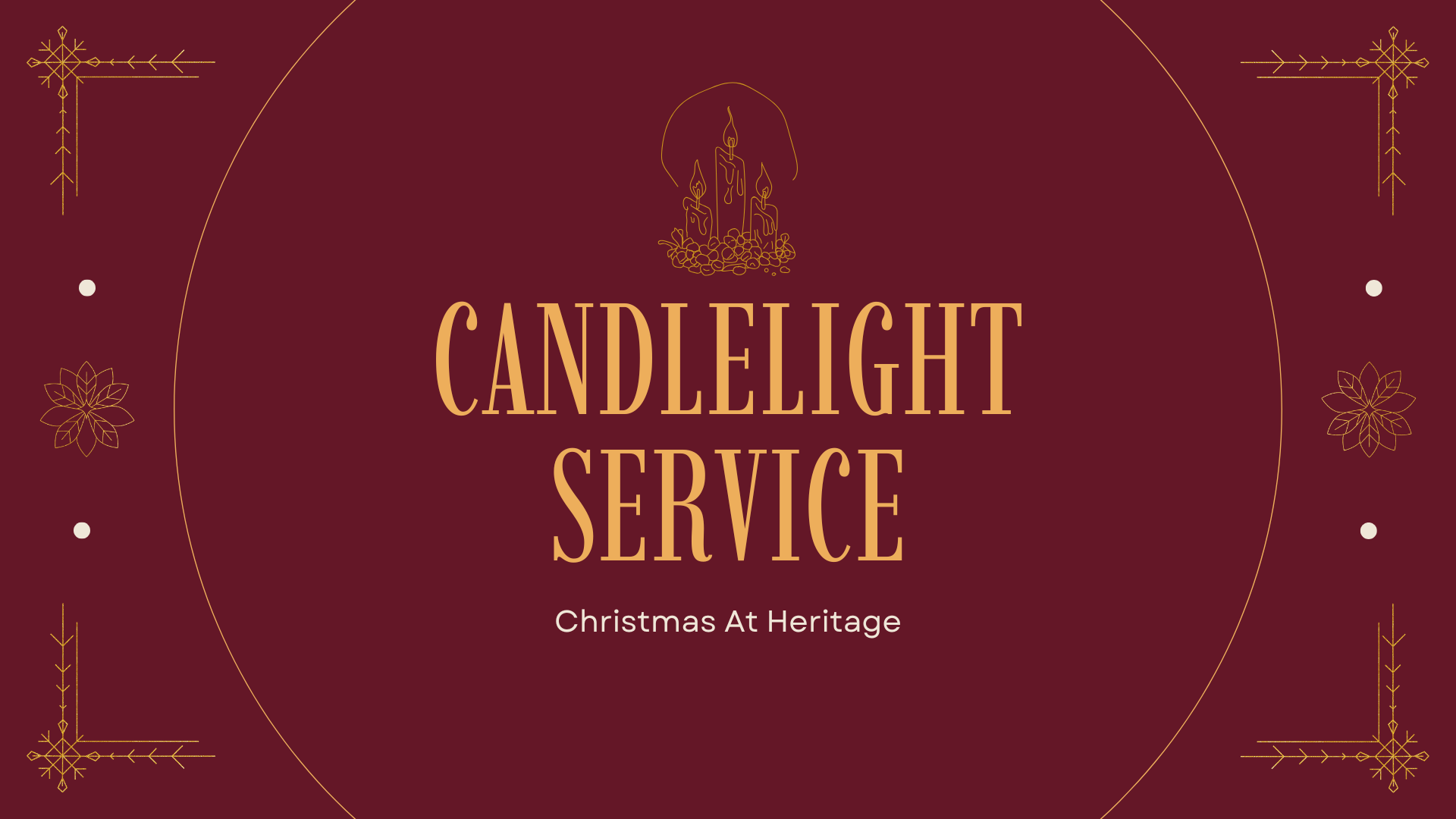 Red Beige and Gold Classy Elegant Blank Party Planning Christmas Presentation